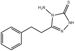 4-Amino-5-(2-phenylethyl)-4H-1,2,4-triazole-3-thiol Structure