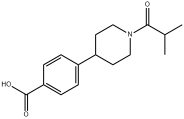 4-(1-Isobutyrylpiperidin-4-yl)benzoic acid 구조식 이미지