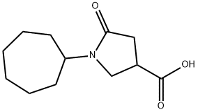 1-Cycloheptyl-5-oxopyrrolidine-3-carboxylic acid 구조식 이미지