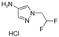1-(2,2-디플루오로에틸)-1H-피라졸-4-아민염산염 구조식 이미지
