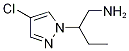 [2-(4-Chloro-1H-pyrazol-1-yl)butyl]amine Structure