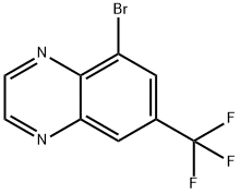 5-Bromo-7-(trifluoromethyl)quinoxaline Structure