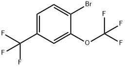 1-Bromo-2-(trifluoromethoxy)-4-(trifluoromethyl)benzene 구조식 이미지