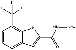 7-(Trifluoromethyl)-1-benzothiophene-2-carbohydrazide Structure