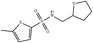 5-Methyl-N-(tetrahydrofuran-2-ylmethyl)-thiophene-2-sulfonamide 구조식 이미지