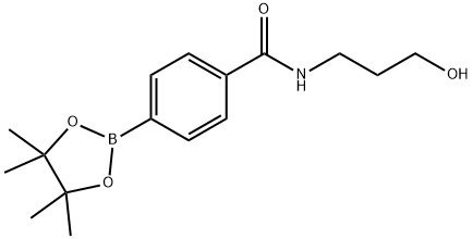 N-(3-Hydroxy-propyl)-4-(4,4,5,5-tetramethyl-[1,3,2]dioxaborolan-2-yl)-benzamide Structure