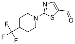 2-[4-(Trifluoromethyl)piperidin-1-yl]-1,3-thiazole-5-carboxaldehyde Structure