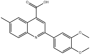 2-(3,4-DIMETHOXYPHENYL)-6-METHYLQUINOLINE-4-CARBOXYLIC ACID Structure
