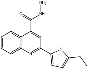 2-(5-ETHYLTHIEN-2-YL)QUINOLINE-4-CARBOHYDRAZIDE Structure