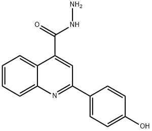 2-(4-HYDROXYPHENYL)QUINOLINE-4-CARBOHYDRAZIDE 구조식 이미지