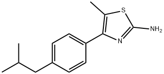 4-(4-ISOBUTYLPHENYL)-5-METHYL-1,3-THIAZOL-2-AMINE Structure