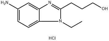 3-(5-AMINO-1-ETHYL-1H-BENZOIMIDAZOL-2-YL)-PROPAN-1-OL DIHYDROCHLORIDE Structure