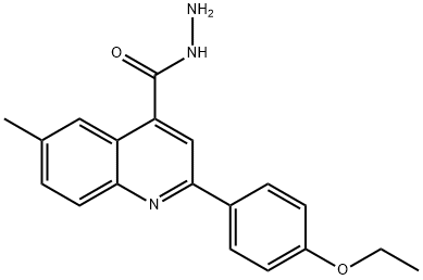 2-(4-ETHOXYPHENYL)-6-METHYLQUINOLINE-4-CARBOHYDRAZIDE 구조식 이미지