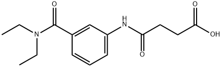 4-{3-[(DIETHYLAMINO)CARBONYL]ANILINO}-4-OXOBUTANOIC ACID Structure