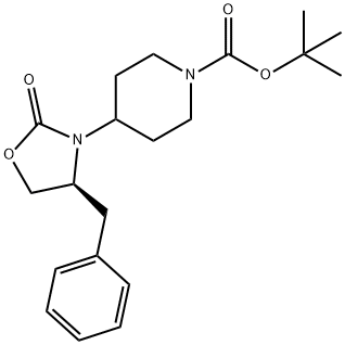 tert-butyl 4-[(4s)-4-benzyl-2-oxo-1,3-oxazolidin-3-yl]piperidine-1-carboxylate Structure