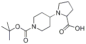 1-[1-(tert-butoxycarbonyl)piperidin-4-yl]pyrrolidine-2-carboxylic acid Structure