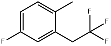 4-FLUORO-1-METHYL-2-(2,2,2-TRIFLUOROETHYL)BENZENE 구조식 이미지