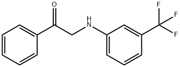 1-phenyl-2-[3-(trifluoromethyl)anilino]-1-ethanone Structure