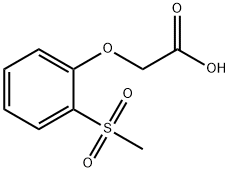 2-[2-(methylsulfonyl)phenoxy]acetic acid Structure