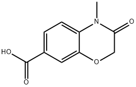 4-methyl-3-oxo-3,4-dihydro-2H-1,4-benzoxazine-7-carboxylic acid Structure