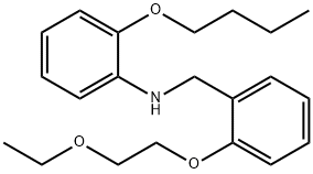 2-Butoxy-N-[2-(2-ethoxyethoxy)benzyl]aniline 구조식 이미지