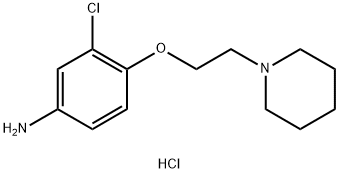 3-Chloro-4-[2-(1-piperidinyl)ethoxy]phenylaminedihydrochloride Structure