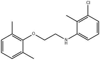3-Chloro-N-[2-(2,6-dimethylphenoxy)ethyl]-2-methylaniline Structure