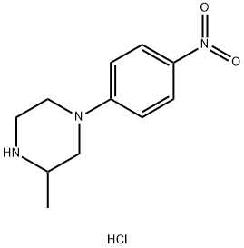 3-Methyl-1-(4-nitrophenyl)piperazine hydrochloride Structure