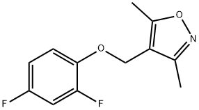 4-[(2,4-Difluorophenoxy)methyl]-3,5-dimethylisoxazole 구조식 이미지