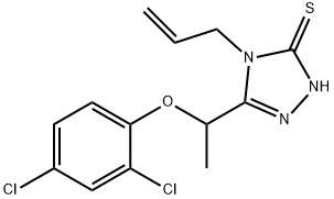 4-Allyl-5-[1-(2,4-dichlorophenoxy)ethyl]-4H-1,2,4-triazole-3-thiol Structure