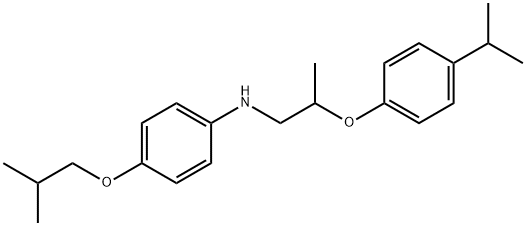 4-Isobutoxy-N-[2-(4-isopropylphenoxy)propyl]-aniline Structure