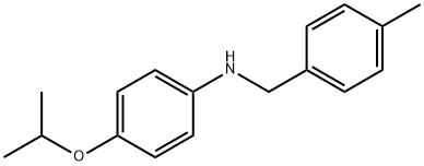 4-Isopropoxy-N-(4-methylbenzyl)aniline 구조식 이미지