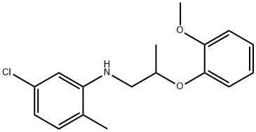 5-Chloro-N-[2-(2-methoxyphenoxy)propyl]-2-methylaniline Structure