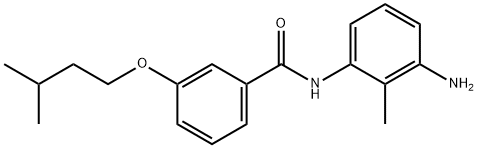 N-(3-Amino-2-methylphenyl)-3-(isopentyloxy)-benzamide Structure