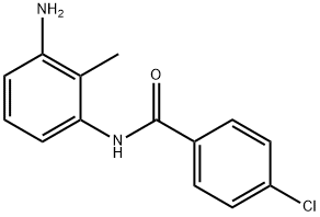 N-(3-Amino-2-methylphenyl)-4-chlorobenzamide Structure