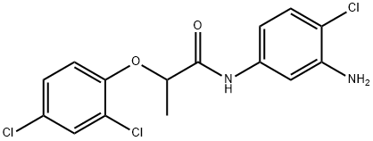 N-(3-Amino-4-chlorophenyl)-2-(2,4-dichlorophenoxy)propanamide Structure