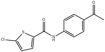 N-(4-Acetylphenyl)-5-chlorothiophene-2-carboxamide 구조식 이미지