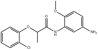 N-(5-Amino-2-methoxyphenyl)-2-(2-chlorophenoxy)-propanamide 구조식 이미지