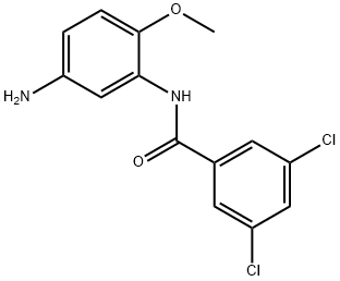 N-(5-Amino-2-methoxyphenyl)-3,5-dichlorobenzamide 구조식 이미지