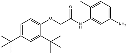 N-(5-Amino-2-methylphenyl)-2-[2,4-di(tert-butyl)-phenoxy]acetamide Structure