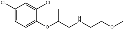 N-[2-(2,4-Dichlorophenoxy)propyl]-N-(2-methoxyethyl)amine Structure