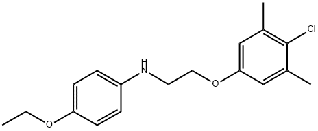 N-[2-(4-Chloro-3,5-dimethylphenoxy)ethyl]-4-ethoxyaniline 구조식 이미지