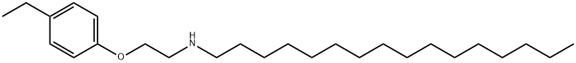 N-[2-(4-Ethylphenoxy)ethyl]-1-hexadecanamine 구조식 이미지