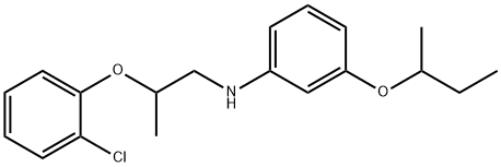 N-[3-(sec-Butoxy)phenyl]-N-[2-(2-chlorophenoxy)-propyl]amine 구조식 이미지