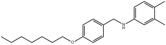 N-[4-(Heptyloxy)benzyl]-3,4-dimethylaniline 구조식 이미지