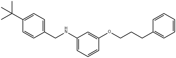 N-[4-(tert-Butyl)benzyl]-3-(3-phenylpropoxy)-aniline Structure