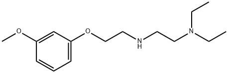 N1,N1-diethyl-N2-[2-(2-methoxyphenoxy)ethyl]-1,2-ethanediamine 구조식 이미지