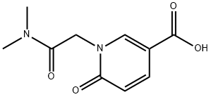 1-[(dimethylcarbamoyl)methyl]-6-oxo-1,6-dihydropyridine-3-carboxylic acid Structure