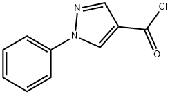 1-phenyl-1H-pyrazole-4-carbonyl chloride 구조식 이미지