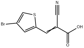 3-(4-bromothiophen-2-yl)-2-cyanoprop-2-enoic acid Structure